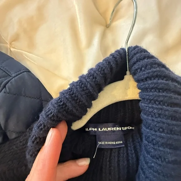 Ralph Lauren Navy Ribbed Turtleneck Sweater excellent condition - Picture 2 of 4